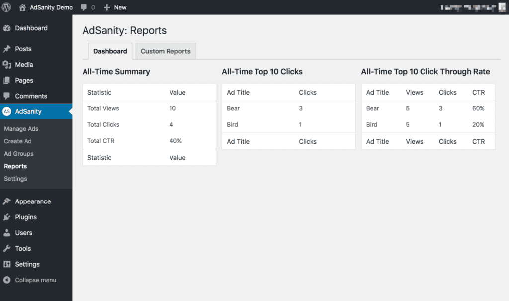 Plugin Release - Google Analytics Tracking - The AdSanity Plugin