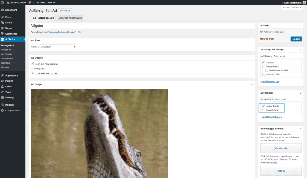 PLUGIN RELEASE - Advertiser Reporting Add-On - The AdSanity Plugin